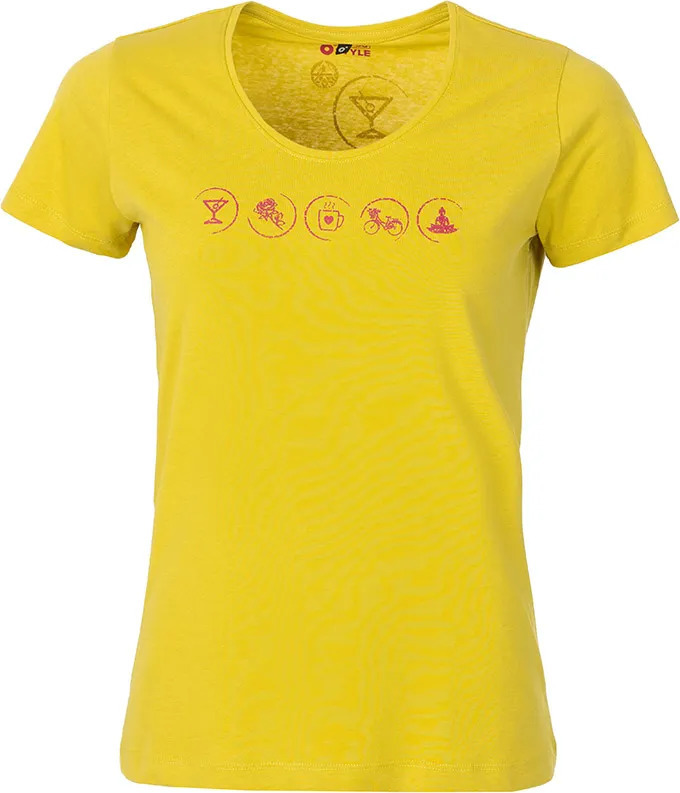 Dámské bavlněné triko O'STYLE Nikki žluté Velikost: 34
