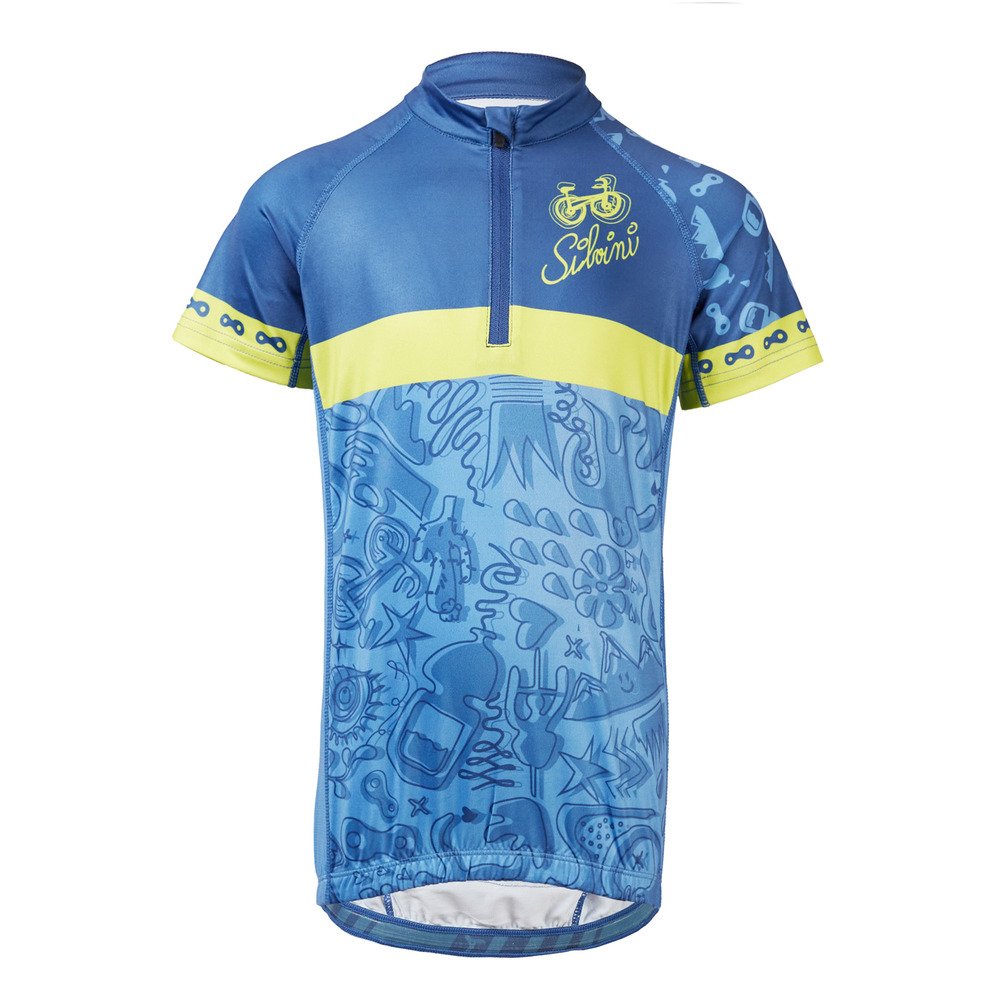 Dětský cyklo dres SILVINI Scrivia modrá Velikost: 110-116