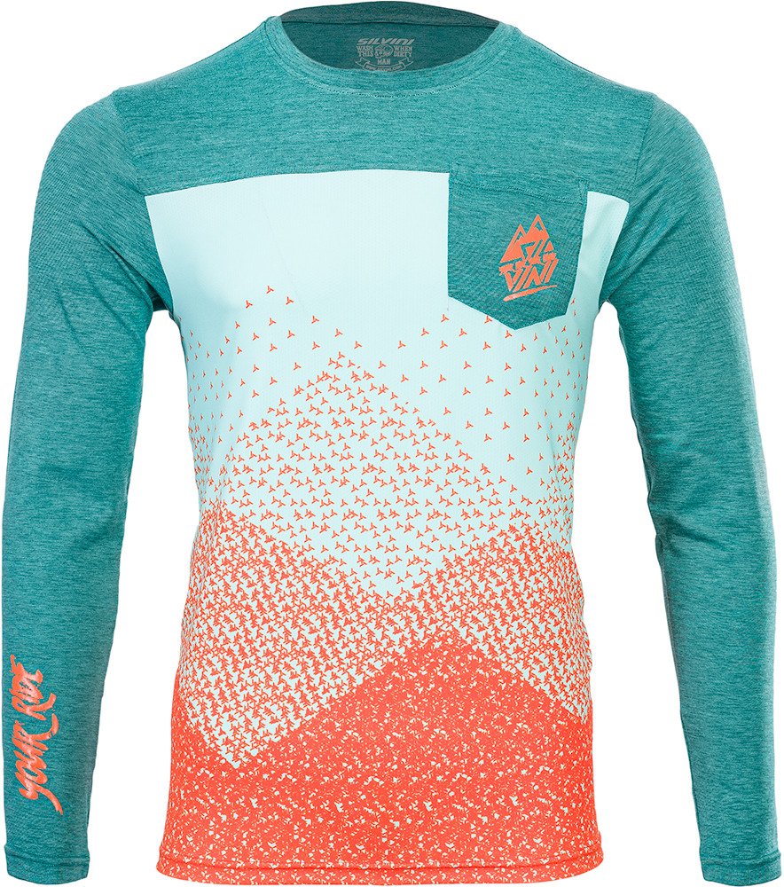 Pánský enduro dres SILVINI Ello oranžovomodrá Velikost: 3XL