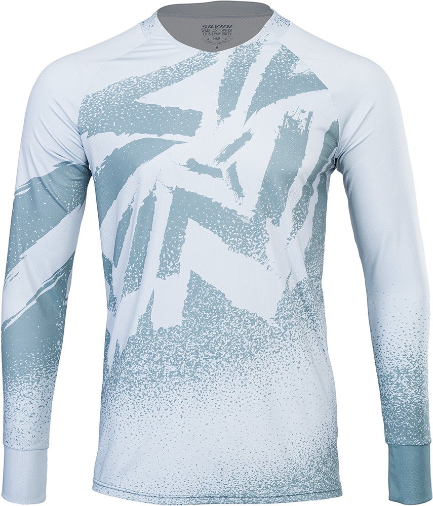 Pánský enduro dres SILVINI Cortino bílošedá Velikost: 3XL