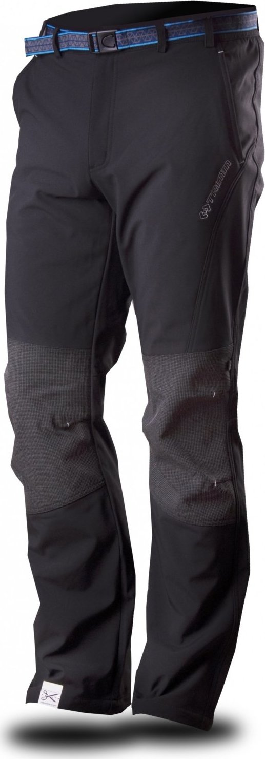 Pánské softshellové kalhoty TRIMM Jurry černé Barva: grafit black, Velikost: 3XL