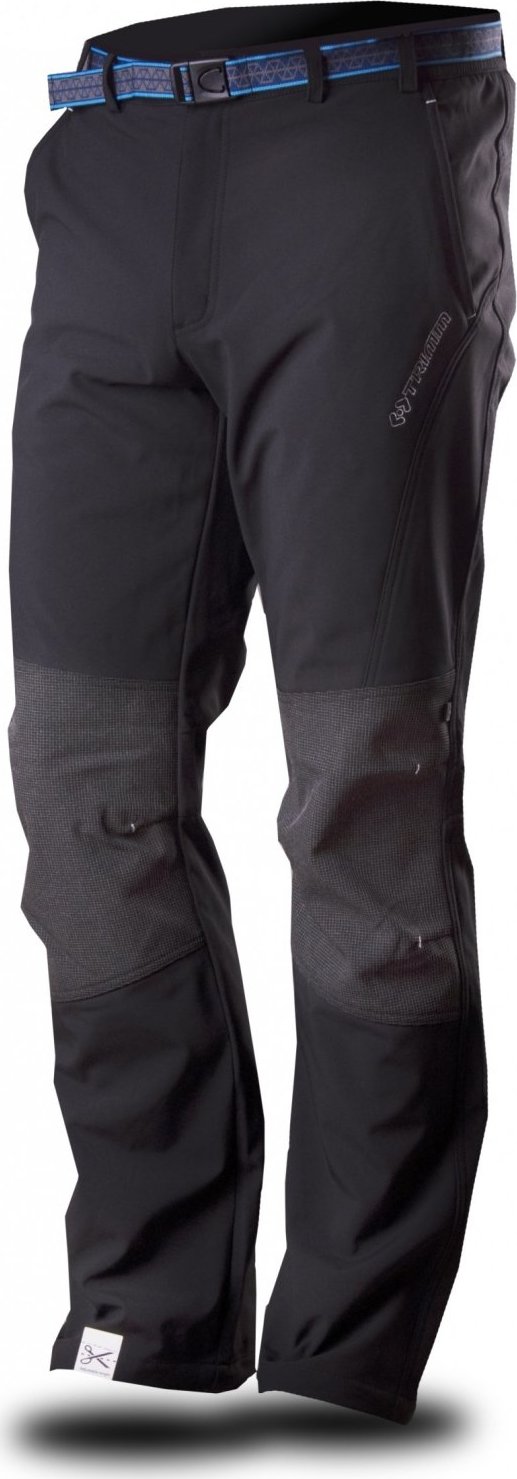 Pánské softshellové kalhoty TRIMM Jurry černé Velikost: XXL, Barva: grafit black