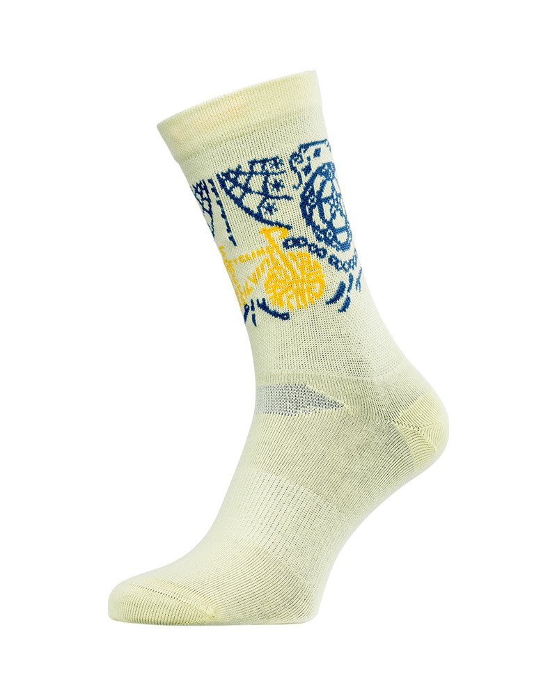 Bikové ponožky SILVINI Avella žlutá Velikost: 39-41