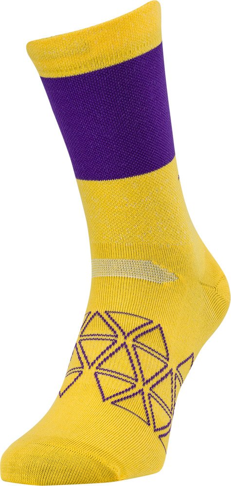 Cyklo ponožky SILVINI Bardiga žlutofialová Velikost: 36-38