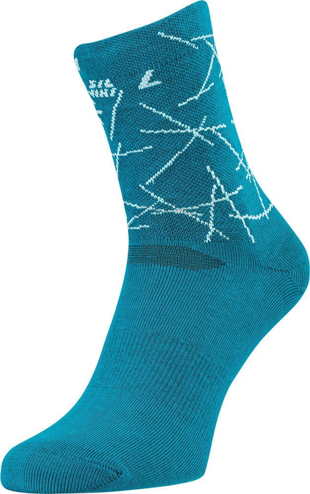 Cyklo ponožky SILVINI Aspra modrá Velikost: 39-41