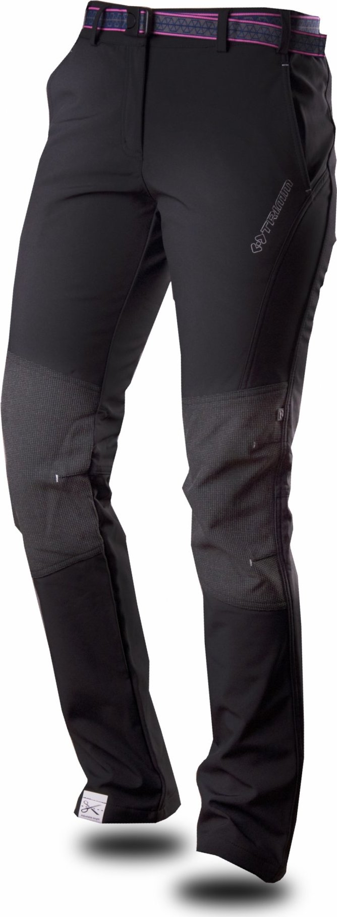Dámské softshellové kalhoty TRIMM Jurra černé Velikost: XL, Barva: grafit black