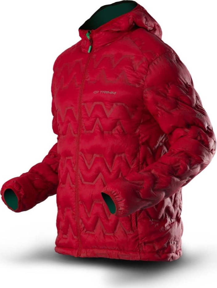 Pánská zimní bunda TRIMM Trock červená Velikost: L, Barva: red/ light grey