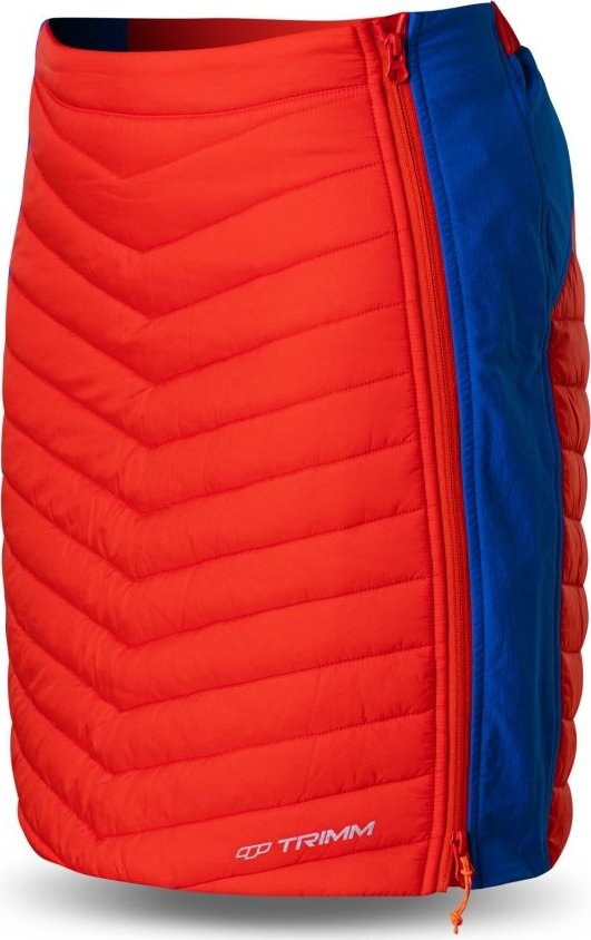 Dámská zateplená sukně TRIMM Ronda oranžová/modrá Velikost: XL, Barva: orange/ jeans blue