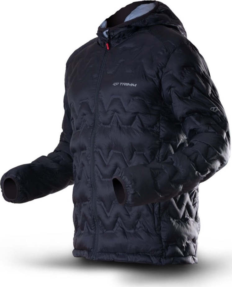 Pánská zimní bunda TRIMM Trock černá Velikost: XXL, Barva: black/ light grey
