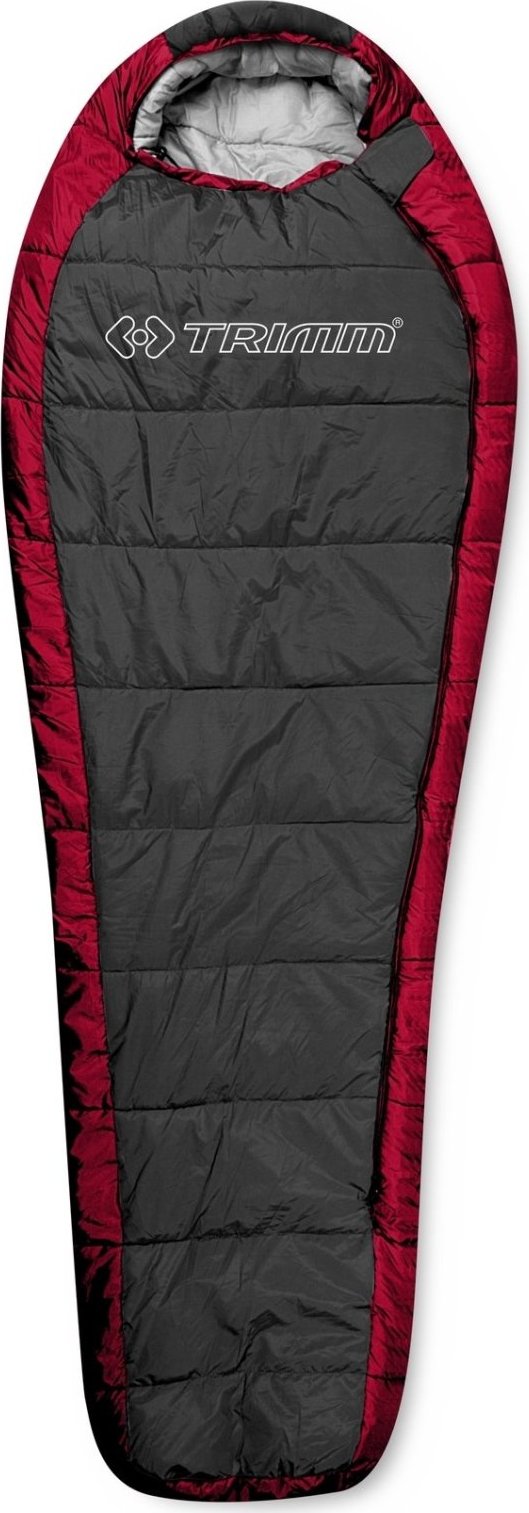 Spacák TRIMM Highlander červený Velikost: 185 cm, Barva: red/ dark grey, Orientace zipu: Levý