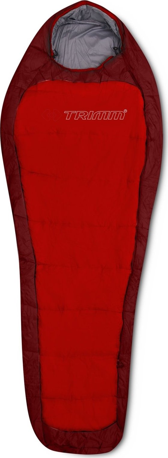 Spacák TRIMM Impact červený Velikost: 195 cm, Barva: red/ dark red, Orientace zipu: Levý