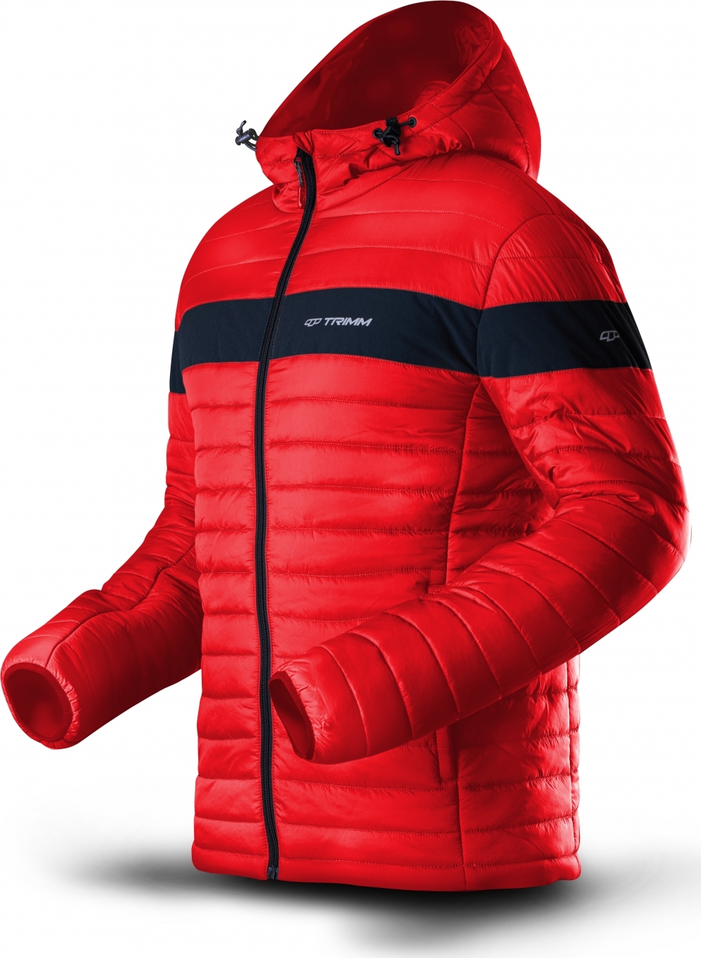 Pánská prošívaná bunda TRIMM Credit červená Barva: red/ black, Velikost: M
