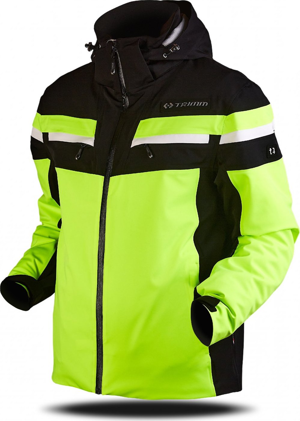 Pánská lyžařská bunda TRIMM Fusion žlutá Velikost: XL, Barva: lemon/black/white