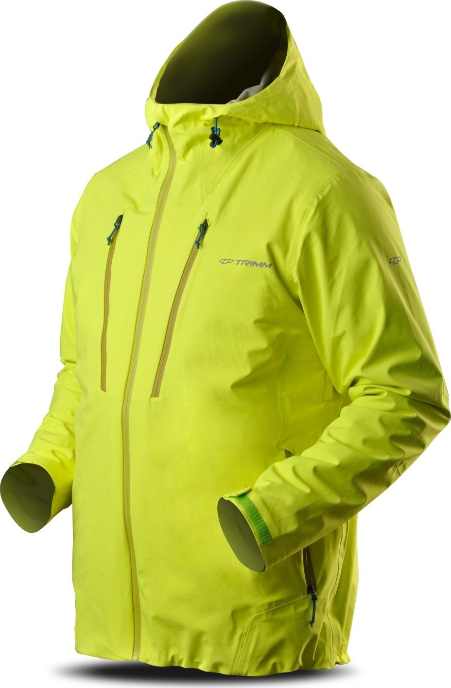 Pánská nepromokavá bunda TRIMM Intense žlutá Velikost: XL, Barva: lemon/ lagoon