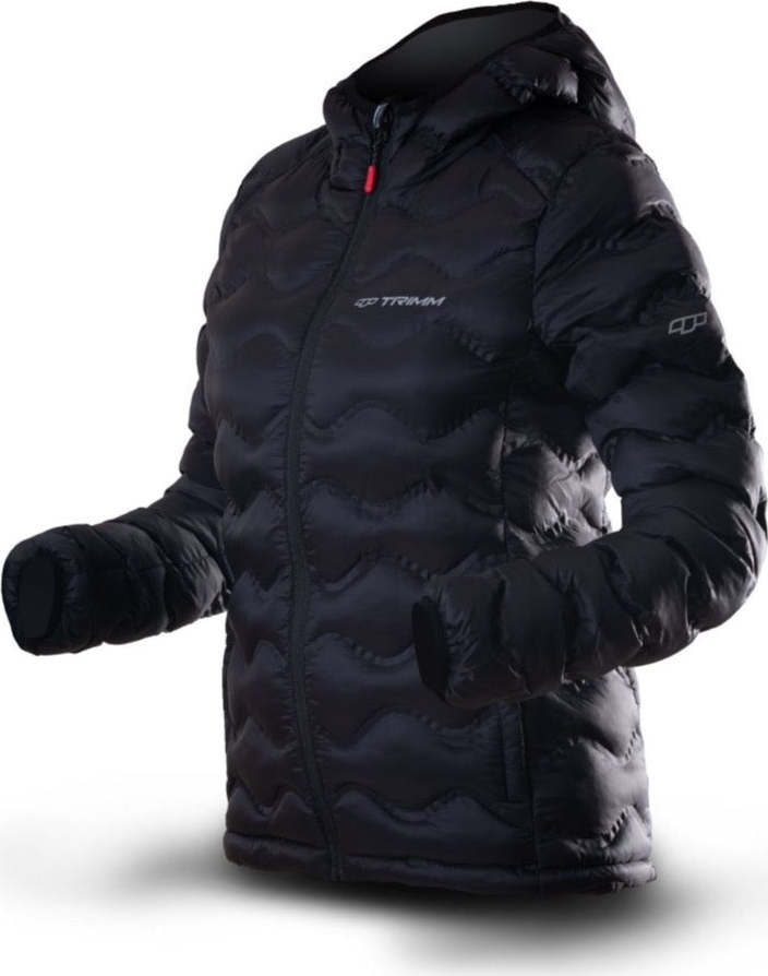 Dámská zimní bunda TRIMM Trock Lady černá Barva: black/ light grey, Velikost: S