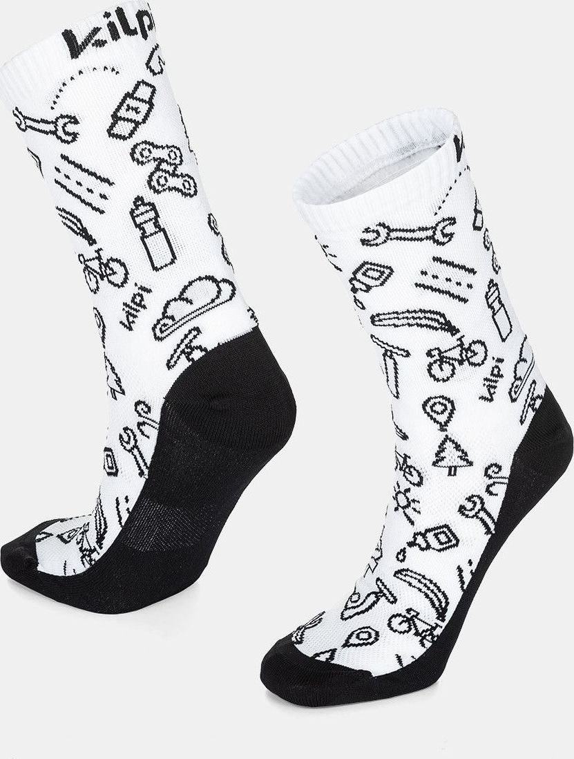 Unisex sportovní ponožky KILPI Finisher bílé Velikost: 39