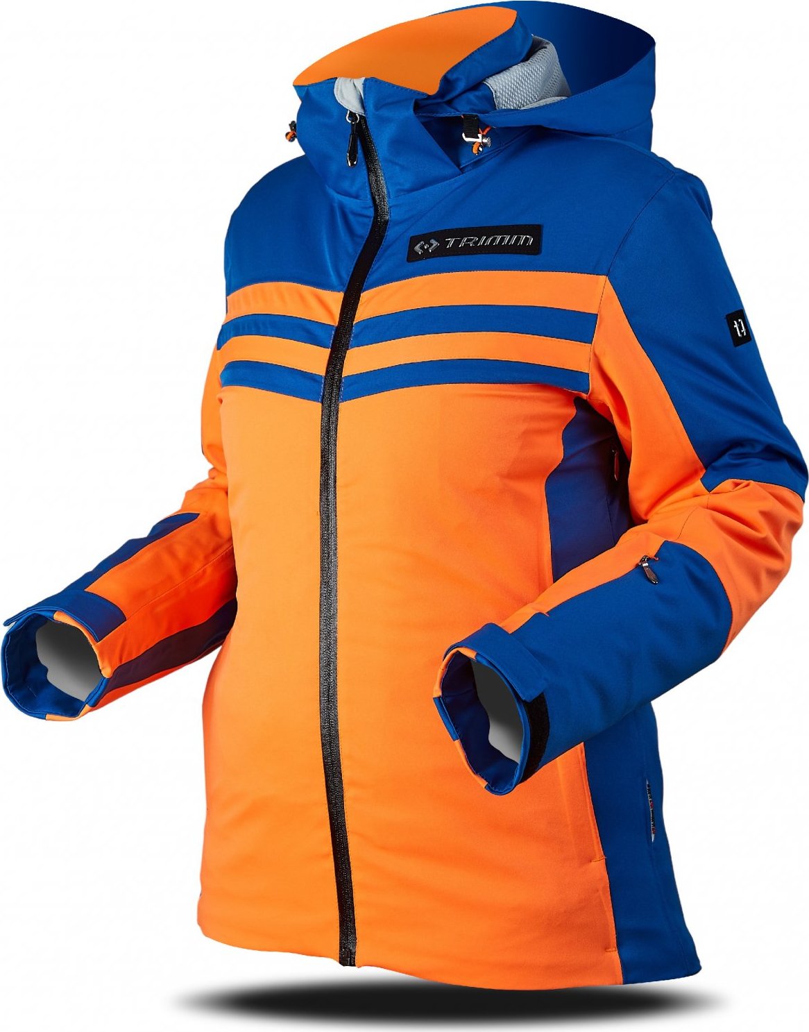 Dámská lyžařská bunda TRIMM Ilusion oranžová/modrá Velikost: XL, Barva: signal orange/jeans blue