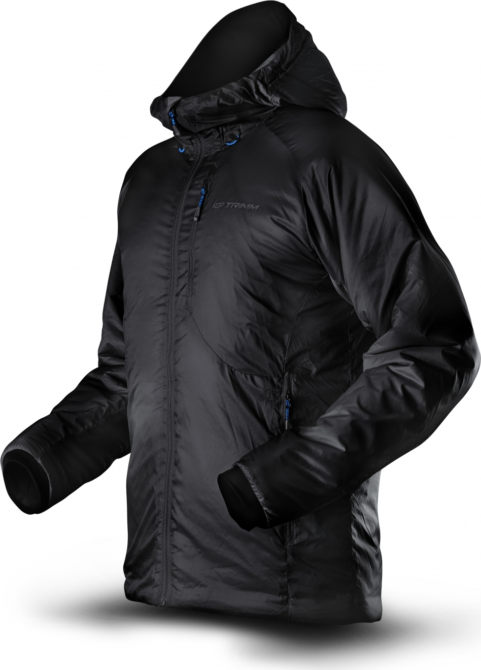 Pánská outdoorová bunda TRIMM Paco černá Velikost: XL, Barva: grafit black/ black
