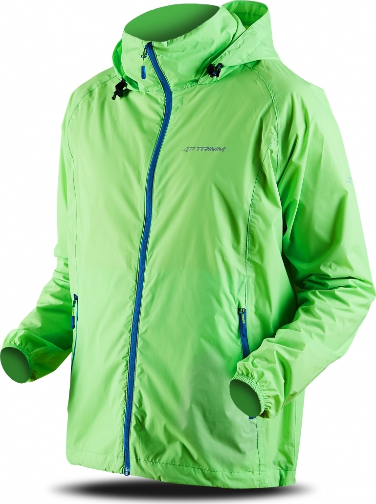 Pánská outdoorová bunda TRIMM Mark zelená Velikost: XL, Barva: signal green