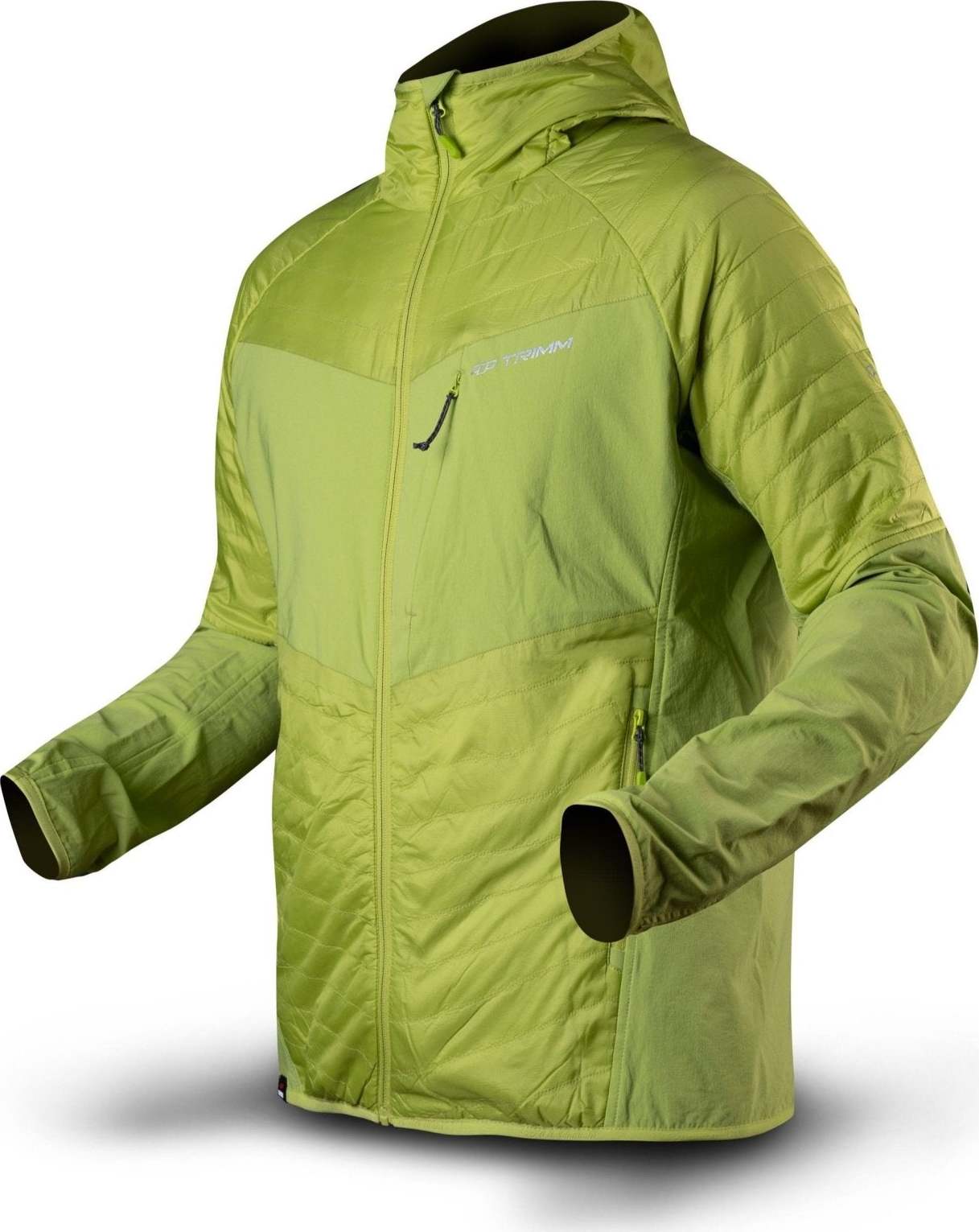 Pánská bunda TRIMM Zen zelená Velikost: XXL, Barva: lime green/jeans blue