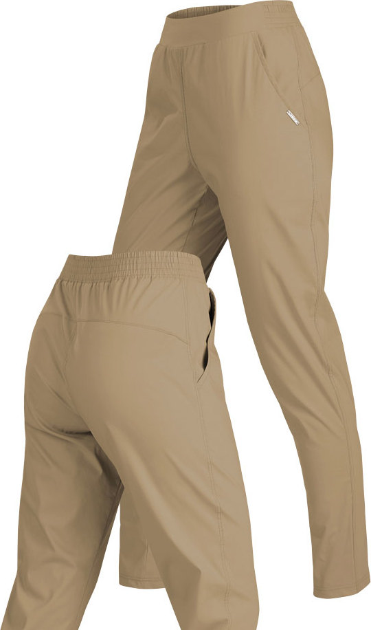 Dámské kalhoty LITEX dlouhé hnědé Velikost: S, Barva: hnědošedá