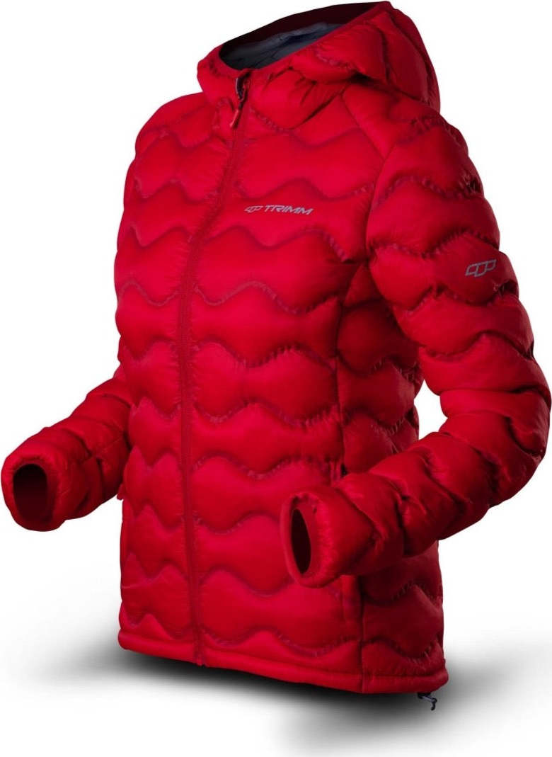 Dámská zimní bunda TRIMM Trock Lady červená Velikost: L, Barva: red/ light grey