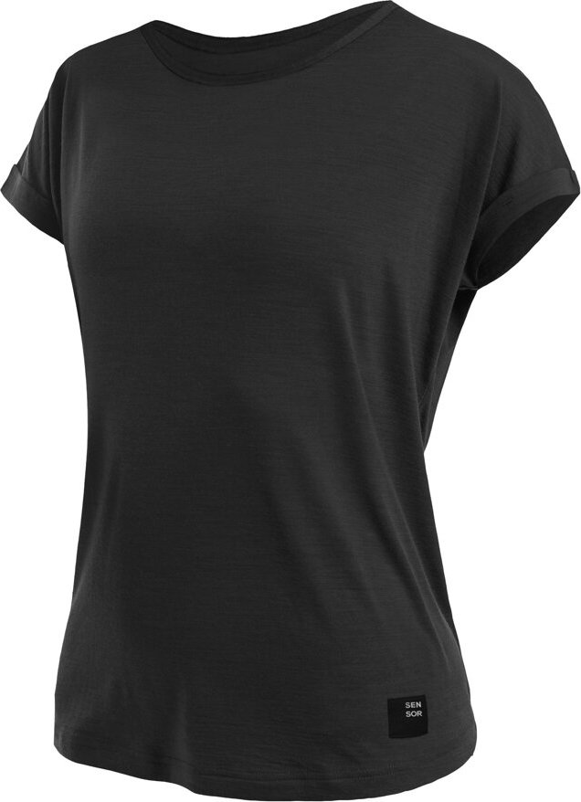 Dámské merino triko SENSOR Merino Air Traveller černé Barva: černá,