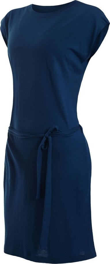 Dámské merino šaty SENSOR Merino Active modré Barva: Modrá, Velikost: XL