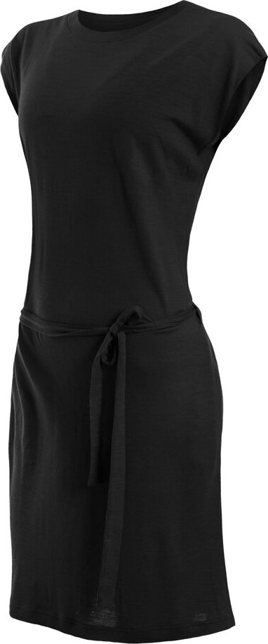 Dámské merino šaty SENSOR Merino Active černé Barva: černá, Velikost: XL