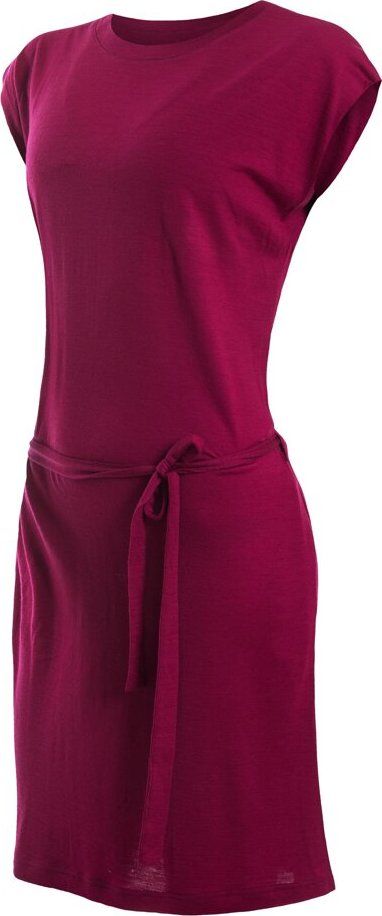 Dámské merino šaty SENSOR Merino Active fialové Barva: fialová, Velikost: XL