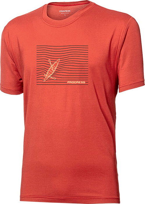 Pánské tričko PROGRESS Wabi Kanoe oranžové Velikost: XXL