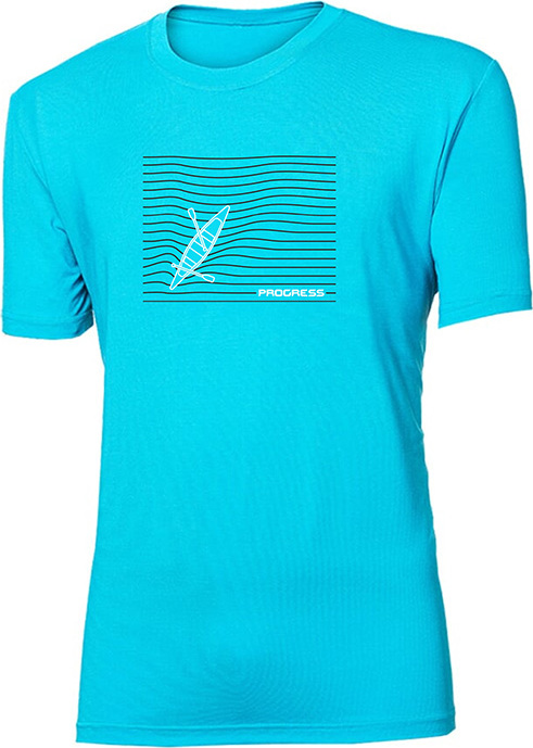 Pánské tričko PROGRESS Wabi Kanoe tyrkysové Velikost: XL