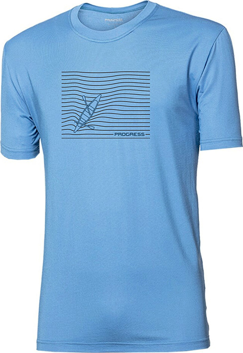 Pánské tričko PROGRESS Wabi Kanoe modré Velikost: XL