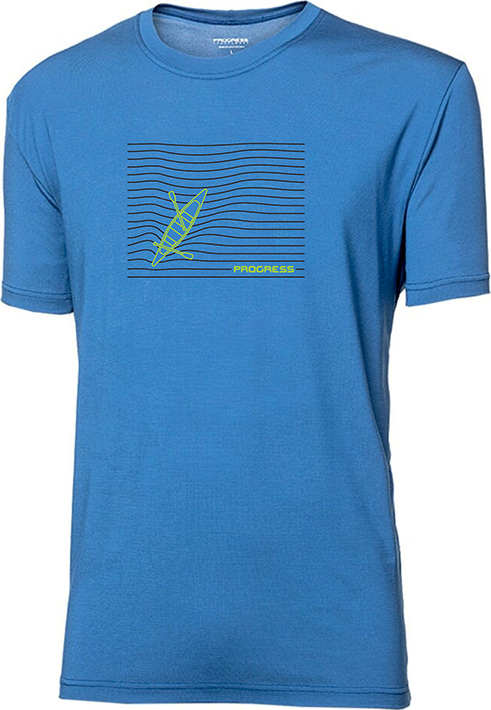 Pánské tričko PROGRESS Wabi Kanoe modré Velikost: L