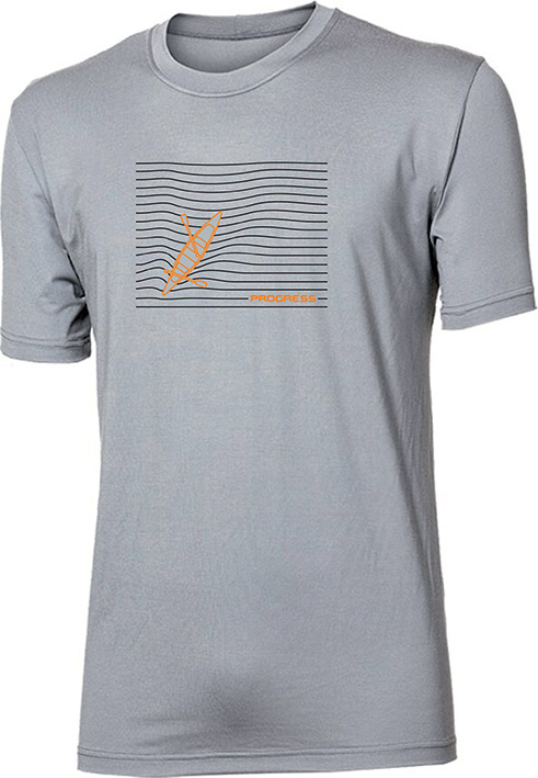 Pánské tričko PROGRESS Wabi Kanoe šedé Velikost: XL