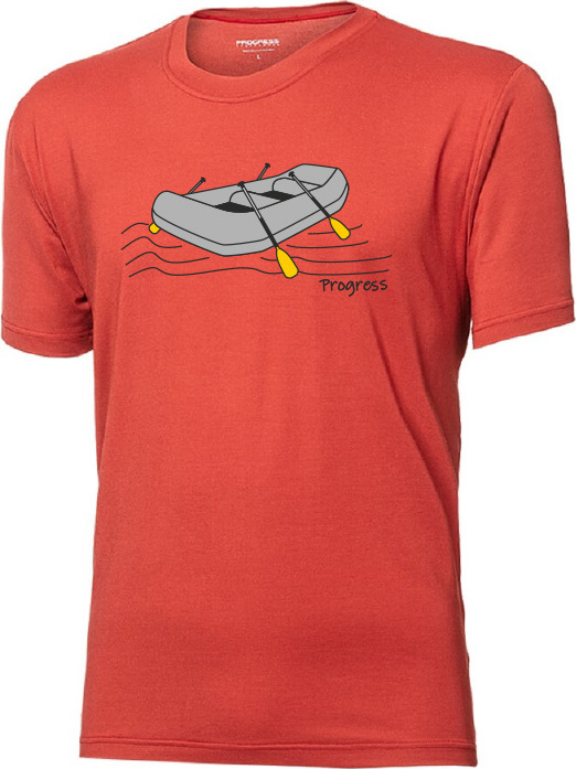 Pánské tričko PROGRESS Wabi Raft oranžové Velikost: L