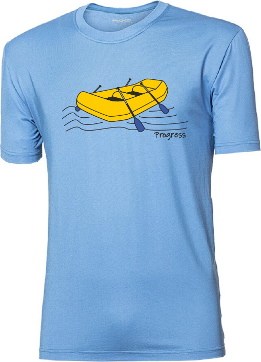 Pánské tričko PROGRESS Wabi Raft modré Velikost: XXL