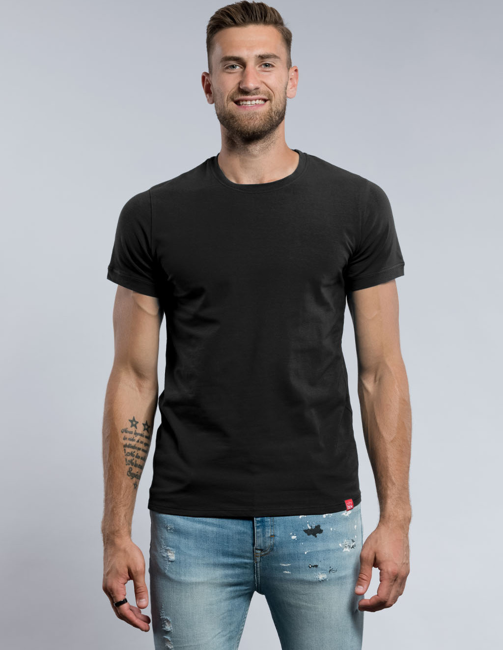 Pánske tričko CITYZEN Davos černé Velikost: S