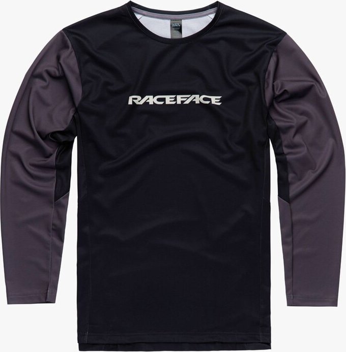 Pánský cyklistický dres RACE FACE Indy černý Velikost: L, Barva: šedá
