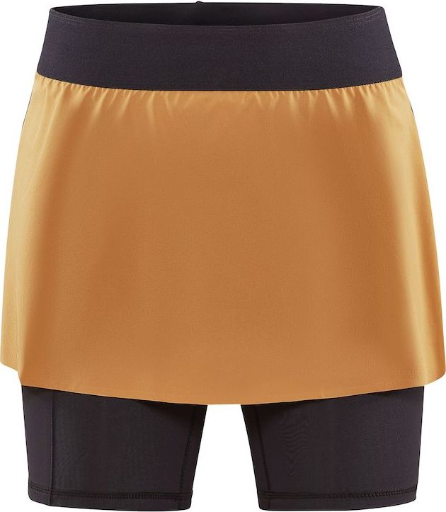 Dámská běžecká sukně CRAFT Pro Trail 2v1 oranžová Velikost: XS