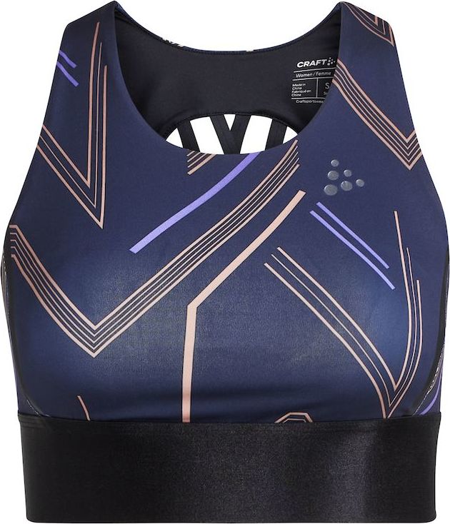 Dámský sportovní top CRAFT Adv Hit Padded Sport Top modrý Velikost: XS