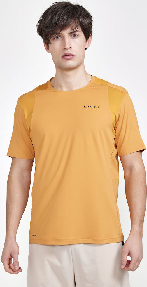 Pánské funkční triko CRAFT Adv Hit SS oranžové Velikost: L