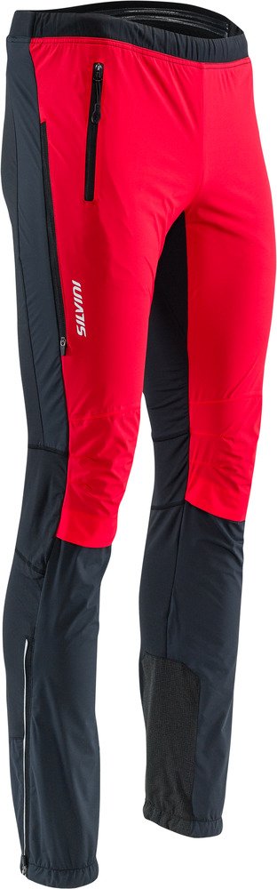 Pánské skialpové kalhoty SILVINI Soracte černočervené Velikost: 3XL