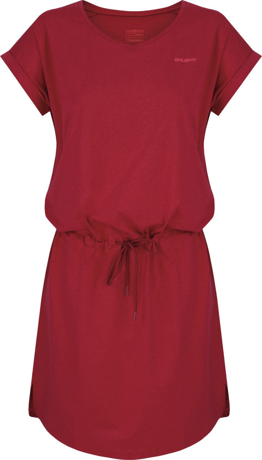 Dámské bavlněné šaty HUSKY Dela L červené Velikost: XS
