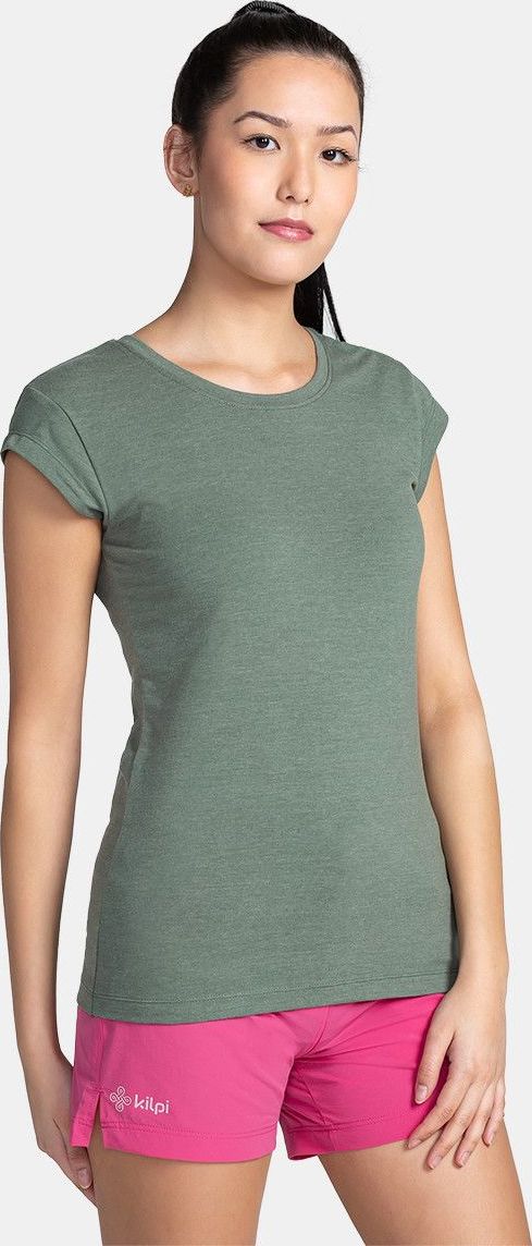 Dámské bavlněné triko KILPI Promo zelené Velikost: 42