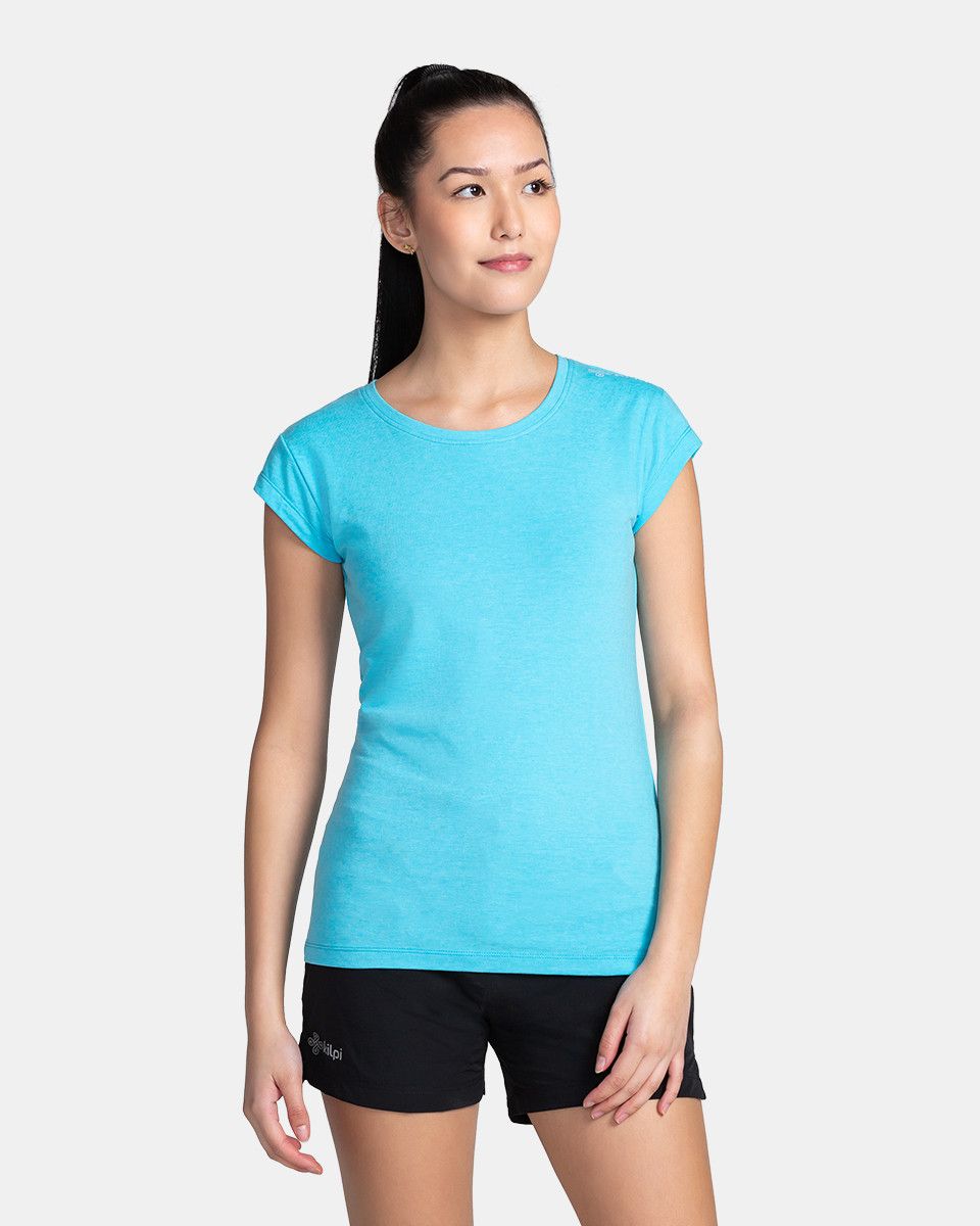 Dámské bavlněné tričko KILPI Promo modré Velikost: 40