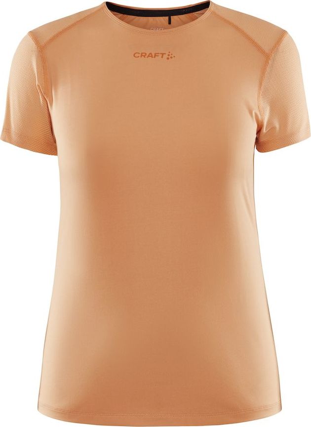 Dámské funkční triko CRAFT Adv Essence Slim SS oranžové Velikost: XL