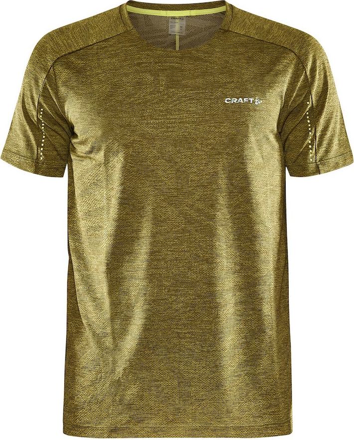 Pánské funkční triko CRAFT Adv Hit SS Structure žluté Velikost: S