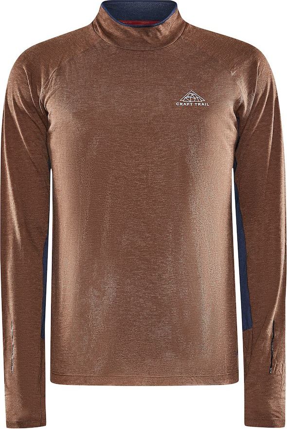 Pánské merino triko CRAFT Adv Subz Wool LS 2 hnědé Velikost: M