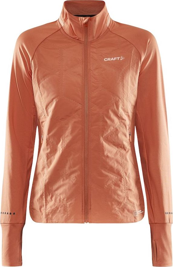 Dámská zateplená běžecká bunda CRAFT Adv Subz 2 oranžová Velikost: S